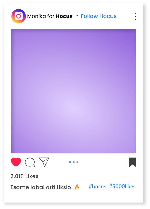 Instagram post frame