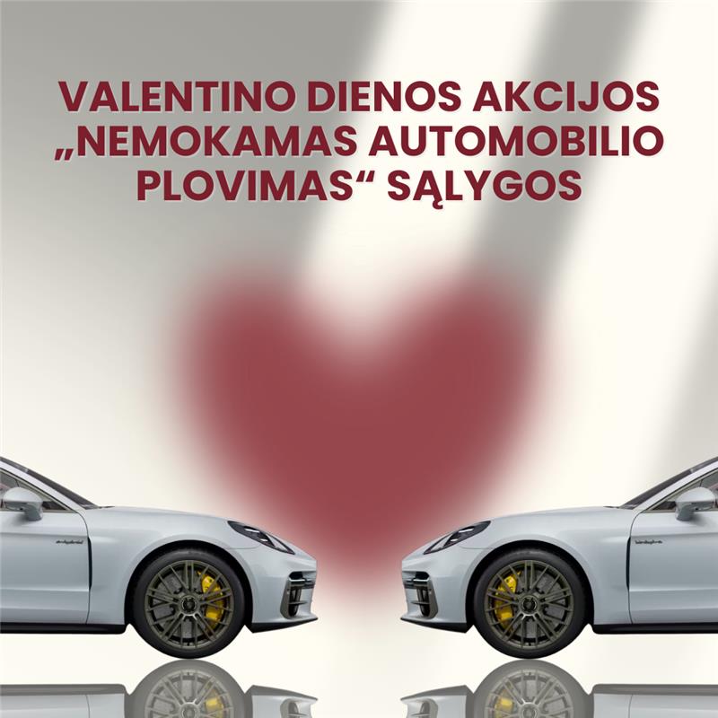 VALENTINO DIENOS AKCIJOS „NEMOKAMAS AUTOMOBILIO PLOVIMAS“ SĄLYGOS